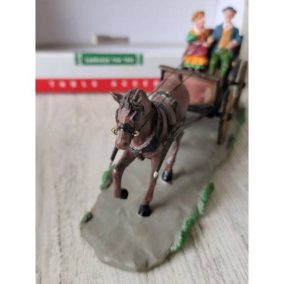 Country Cove carriage for two 2007 Xmas Village accessory horse - Picture 6 of 10